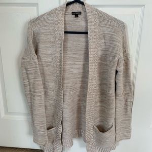 Knit sweater, ivory and cream, Express